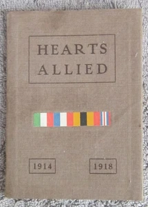 HEARTS ALLIED 1914-1918 Fanny Hodges Newman 1919 World War I Poetry OAKLAND, CA - Picture 1 of 9