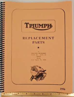 Triumph 替换零件 1956 年 Speed Twin、Thunderbird、Tiger、Trophy #155 — 第 1/4 张图片