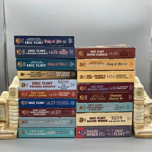 Eric Flint et al ~ Lot of 18 PB ~ Alternate History: Grantville Ring Fire MMPB's - Imagen 1 de 11