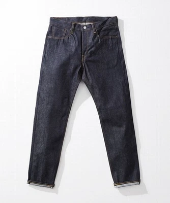 EDWIN Raw Denim 14.6oz Rainbow Selvedge Regular Tapered Rigid Indigo Jeans 29-34 - Image 1 of 4