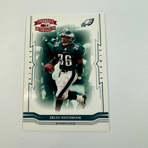 2005 Donruss Playoff BRIAN WESTBROOK Throwback Threads Red Atomic #'d 105/150 - Picture 1 of 2