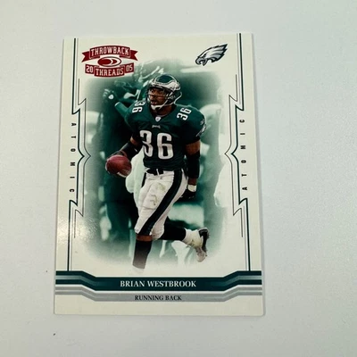 2005 Donruss Playoff BRIAN WESTBROOK Throwback Threads Red Atomic #'d 105/150 - Image 1 of 2