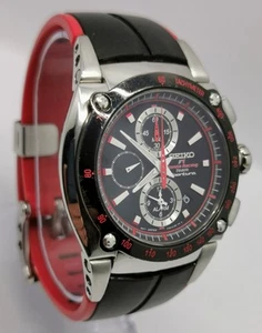 Vintage 2008 Seiko Sportura Honda F1 Racing Team Chronograph Alarm 44mm Herrenuhr - Bild 1 von 18