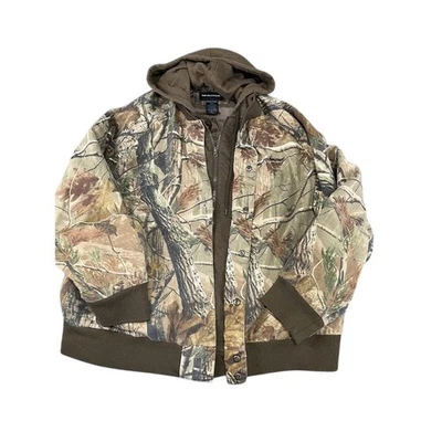 Realtree Camo Hunting Jacket Men's Hooded Zip Up 2XL Outdoor Woodland - Image 1 of 4