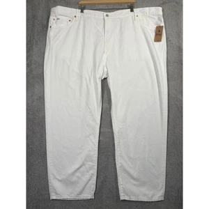 Polo Ralph Lauren Varick Slim Straight White Hemp Denim Jeans Mens 52BX30 - Picture 1 of 8