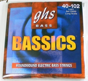 GHS L6000 Bass Bassics 4-String Bass strings 40-102 - Picture 1 of 2