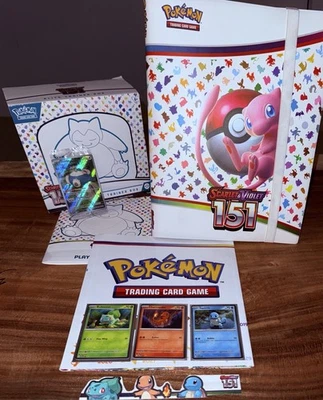 Pokemon Scarlet Violet 151 English Master Set 95% com promoções e fichário incluídos! - Imagem 1 de 4