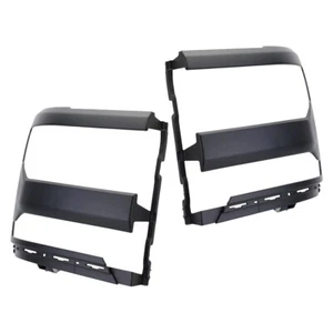 Pair Black Headlight Trim Bezel Cover For Chevrolet Silverado 1500 2016-2018 mw - Bild 1 von 6