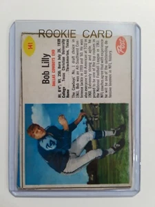 1962 Post Cereal Bob Lilly Rookie #141 cartolina calcio Dallas Cowboys HOF - Foto 1 di 7