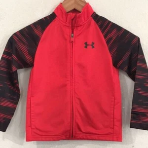 Under Armour Boys Sz 5 Lightweight Activewear Jacket Colorblock Pattern Athletic - Picture 1 of 7