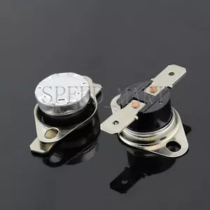 2 x sensor de control de temperatura termostato térmico 75°C N.O. KSD301 - Imagen 1 de 4