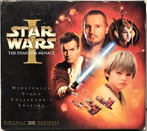 Star Wars Episode 1 The Phantom Menace 1999 VHS Widescreen Collector's Edition - Foto 1 di 9