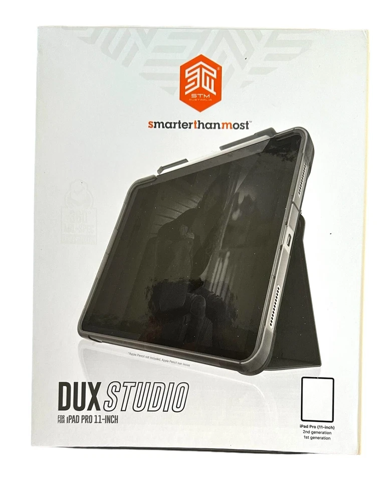 STM Goods Dux Studio Case for Apple iPad Pro 11” (1st & 2nd Gen) - Black - Image 1 of 4