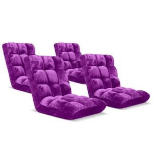 SOGA 4X Floor Recliner Folding Lounge Sofa Futon Couch Folding Chair Cushion - Picture 1 of 9