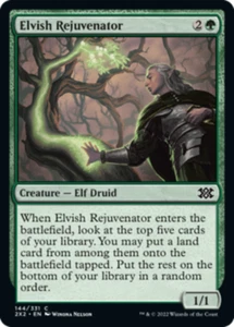 MTG-4x-Near Mint, English-Elvish Rejuvenator - Foil-Double Masters 2022 - Picture 1 of 1
