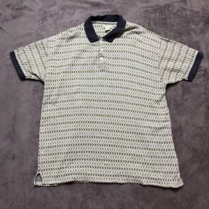 Polo uomo Jeffrey Banks taglia 2X manica corta bianca, verde e blu navy - Foto 1 di 8