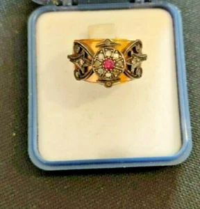 ANELLO A FASCIA CON RUBINO E DIAMANTI - SI ACCETTANO PROPOSTE - Foto 1 di 4