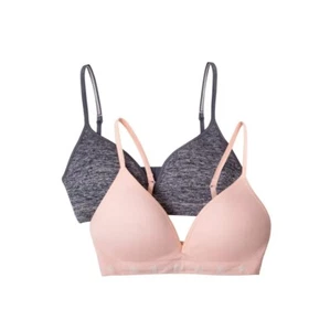 Wonder Nation Girls Bra, 2 Pack T-Shirt Seamless Molded Cup (Little Girls & Big - Picture 1 of 3