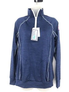 Pullover Wears Woody Versa 1/2 Cremallera Mujer Talla S Azul Bambú Rendimiento Costero - Imagen 1 de 7