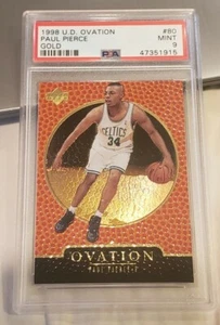 1998-99 Upper Deck Paul Pierce /1000 GOLD 💥💥Ovation Rookie PSA 9 Mint RC #80 - Picture 1 of 3