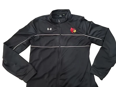 Chaqueta Under Armour Louisville Cardinals Youth X Grande Cremallera Completa Negra YXL Foto 1 de 4
