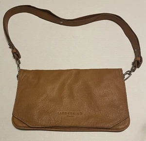 Liebeskind Berlin Women's Caramel Soft Leather Crossbody Bag Purse W Dust Bag - Picture 1 of 7