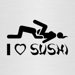PEGATINA I LOVE SUSHI vinilo autocollant moto coche jdm sticker vinyl decal - Imagen 1 de 2