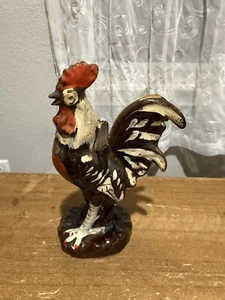 Vintage G Nov. Co. Japan Redware Rooster Figurine Rare 6” - Picture 1 of 6
