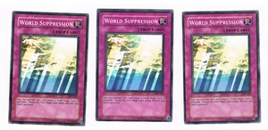 ¡YUGIOH! TARJETA DE SUPRESIÓN MUNDIAL - PSV-020 (X3) - P&P GRATIS - Imagen 1 de 1