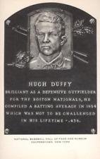 1956 hall of fame baseball postcard Hugh Duffy Boston Nationals