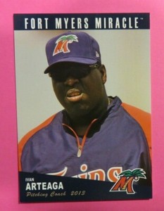 2013 Grandstand, Fort Myers Miracle, Pitching Coach - IVAN ARTEAGA - Venezuela