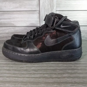 Größe 9,5 – Nike Air Force 1 Mid '07 Schuhe schwarz – gebraucht, in einwandfreiem Zustand - Bild 1 von 11