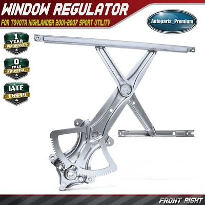 Regulador de ventana eléctrica para pasajero delantero derecho Toyota Highlander 2001-2007 Foto 1 de 4