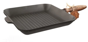 Steakpfanne,  Bratpfanne,  Grillpfanne aus Gusseisen 28cm 100% ECO, T307 - Bild 1 von 1