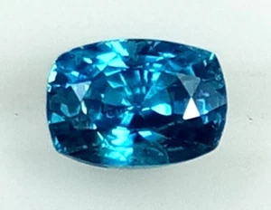 NATURL BLUE ZIRCON 1.67 Cts BEAUTIFUL LOVELY LUSTER AND COLOR LONG CUSHION SHAPE - Picture 1 of 4
