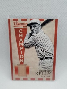 2014 Panini Classics Champion Materials Bats #25/99 George Kelly #8 HOF