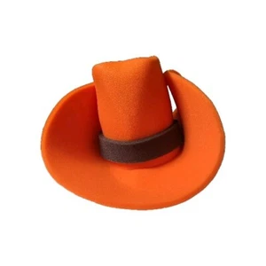 HAT JUMBO FOAM COWBOY HALLOWEN OVERSIZED COSTUME orange Black - Picture 1 of 3