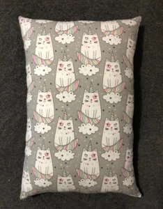 Beautiful Handmade Kitty Unicorn Accent - Throw Pillow 13” x 10” Kittycorn - Picture 1 of 1