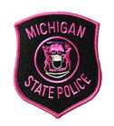 MICHIGAN STATE POLICE BREAST CANCER AWARENESS PINK PATCH (PK)