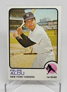 Felipe Alou 1973 Topps High Number #650 New York Yankees EX/NM No Creases 
