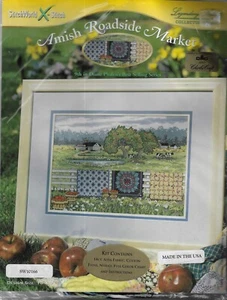 StitchWorld X-Stitch~Amish Roadside Market~ Collector Series Cross Stitch Kit - Picture 1 of 2