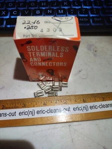 Hoffman 4303 Female flag Terminals Solderless .250 22-16 AWG Quan 100 - Picture 1 of 2