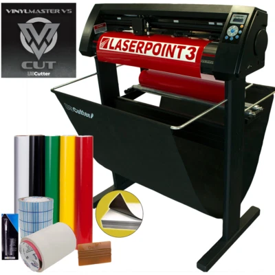 Cortador de vinil 28" USCutter LaserPoint 3 (LP3) com suporte, cesta, suprimentos, ferramentas - Imagem 1 de 4