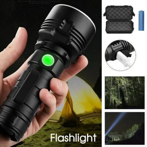120000LM CREE L2 LED Tactical Rechargeable Flashlight USB Camping Hunting Torch - Picture 1 of 12