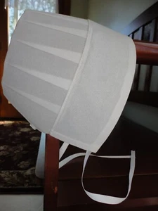 Authentic Amish Religious Prayer Bonnet, Cap Lot of 1 white, NO STRINGS - Picture 1 of 2