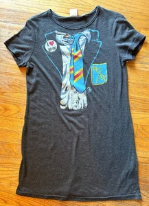Junk Food Donna ACDC Vintage Nero T Shirt Vestito Regular Small - Foto 1 di 6