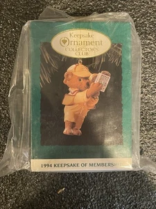 Hallmark Keepsake Ornamento "Holiday Pursuit" - Artigianale - Datato 1994 - Foto 1 di 5