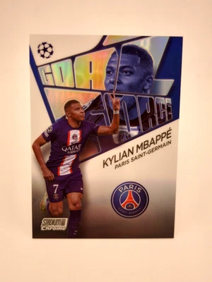 Kylian Mbappe GOAL FORCE 2022-23 Topps Stadium Club UEFA Paris Saint Germain    - Image 1 of 2