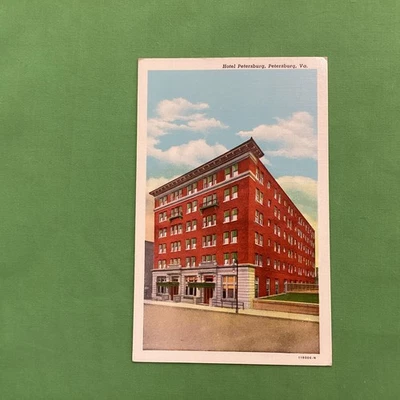 Hotel Petersburg, Petersburg Virginia, Linen Postcard, unposted - Image 1 of 4