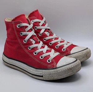 Sneakers alte CONVERSE Chuck Taylor All Stars ROSSO taglia uomo 5 donna 7 - Foto 1 di 7